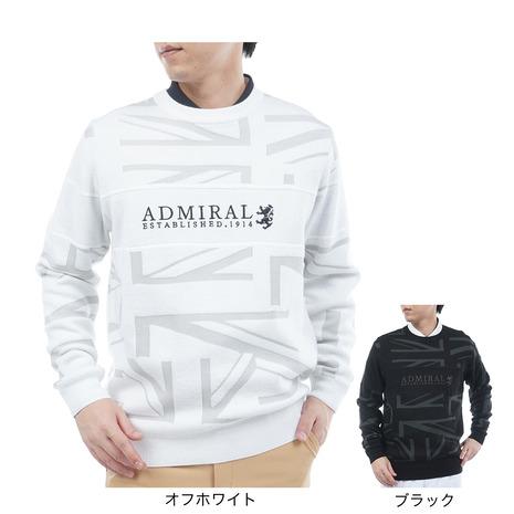 アドミラル ゴルフ(Admiral GOLF)ゴルフウェア 保温 UJジャガードクルーネックセーター ADMA564-BLK(… Admiral（アドミラル） ゴルフ（Admiral GOLF）（メンズ）ゴルフウェア