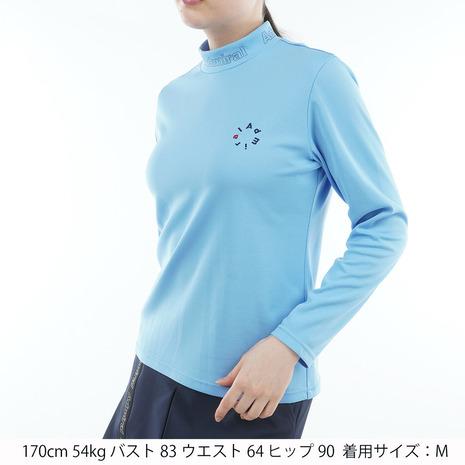 アドミラル ゴルフ（Admiral GOLF）（レディース）ゴルフウェア 吸水速乾 カラタッチ 長袖モックネックシャツ ADLA554の画像
