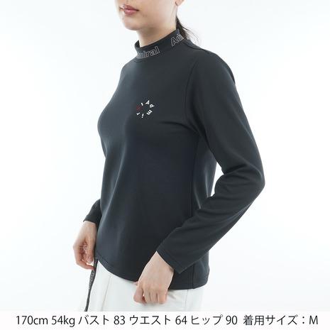 アドミラル ゴルフ（Admiral GOLF）（レディース）ゴルフウェア 吸水速乾 カラタッチ 長袖モックネックシャツ ADLA554の画像
