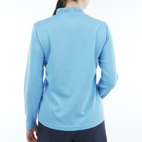 アドミラル ゴルフ（Admiral GOLF）（レディース）ゴルフウェア 吸水速乾 カラタッチ 長袖モックネックシャツ ADLA554の画像