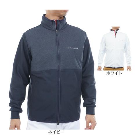 トミーヒルフィガー ゴルフ ジャケット メンズ 長袖 中綿 裏起毛 フリース フルジップ 防風 ストレッチ 保温性 ゴルフウェア ブランド 無地 秋 冬 THMA586 TOMMY HILFIGER GOLF（トミー ヒルフィガー ゴルフ） トミー