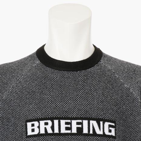 ブリーフィング（BRIEFING）（メンズ）ゴルフウェア 長袖 MS BIRDS EYE ロゴ クルーネックニット BRG253M33_4