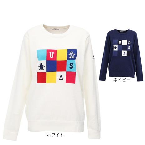 マンシング（MUNSING）（レディース）ゴルフウェア 長袖 ブロッキング