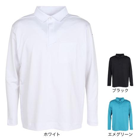 b*a様   GOLF 長袖ポロシャツ【ホワイト/L】 HONMA GOLF（本間ゴルフ） 本間ゴルフ（HONMA）（メンズ）ゴルフウェア