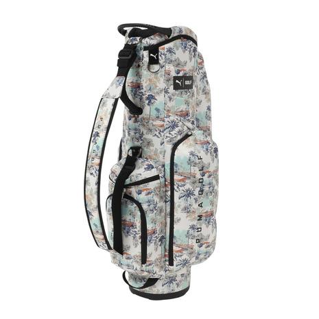 ほぼ新品未使用　プーマ　PUMA 軽量　キャディバッグ　カートタイプ PUMA（プーマ） （メンズ）ゴルフ 軽量 カート式 AOP ロゴ キャディ