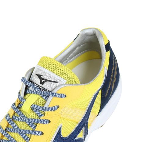 美品 ミズノ ウエーブエンペラー3 26cm イエロー ランニングシューズ MIZUNO（ミズノ） （メンズ、レディース）ランニングシューズ