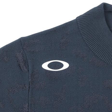 オークリー（OAKLEY）（レディース）ゴルフウェア 半袖 ELEVATE SPOTTED モックネックニット FOA500922-020の画像