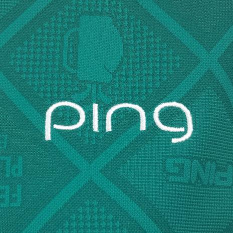 ピン（PING）（レディース）ゴルフウェア Mr.PINGジャカード リラックス 半袖ポロシャツ 622-6160500-140の画像