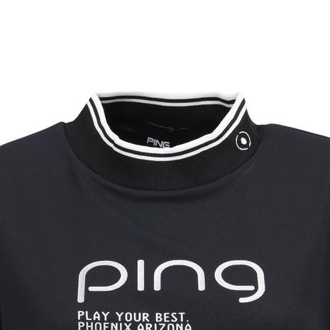 PING（ピン） （レディース）モックネック ゴルフ 変形 カノコ 半袖