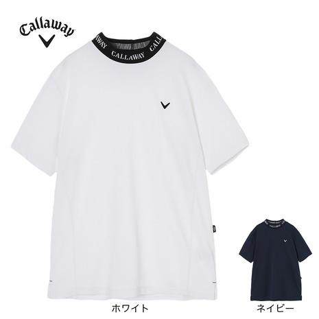 キャロウェイ（CALLAWAY）（メンズ）ゴルフウェア ミニワッフル ジャカード衿 半袖モックネックシャツ C26134105