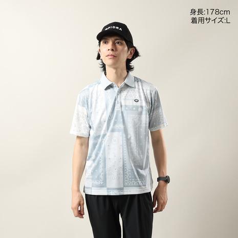 FIDRA（フィドラ） （メンズ）ゴルフウェア 接触冷感 バンダナプリント