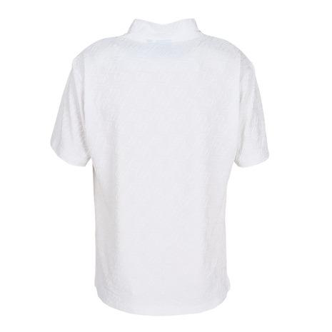 FIDRA ゴルフメンズ　モックネックシャツ 白　LL 新品 FIDRA（フィドラ） （メンズ）ゴルフウェア 接触冷感 モックネック
