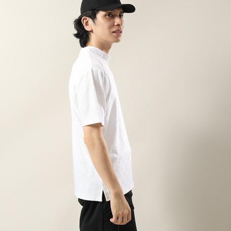 FIDRA ゴルフメンズ　モックネックシャツ 白　LL 新品 FIDRA（フィドラ） （メンズ）ゴルフウェア 接触冷感 モックネック