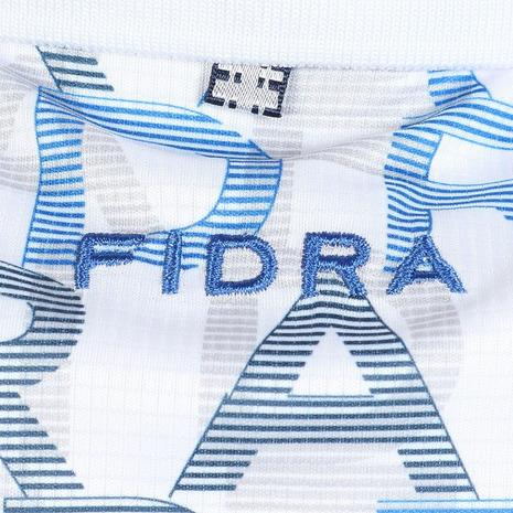 フィドラ（FIDRA）（レディース）ゴルフウェア 半袖 総柄ポロシャツ FD5RUG11 WHTの画像