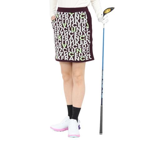 CLUNK（クランク） （レディース）ゴルフウェア ロゴニットスカート