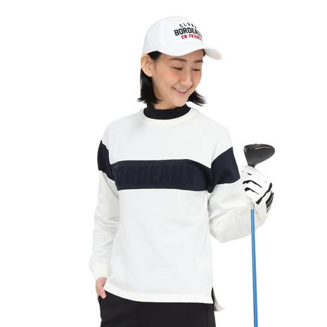 CLUNK（クランク） （レディース）ゴルフウェア ロゴJQ 長袖ニット