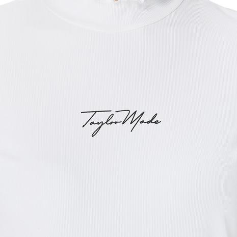 テーラーメイド（TAYLORMADE）（レディース）ゴルフウェア 接触冷感 吸汗速乾 半袖 フリル モックネックシャツ TL802の画像