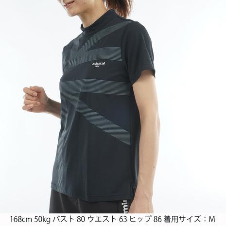 アドミラル ゴルフ（Admiral GOLF）（レディース）ゴルフウェア 吸水速乾 接触冷感 カラタッチプラス 半袖モックネックシャツ ADLA632_2