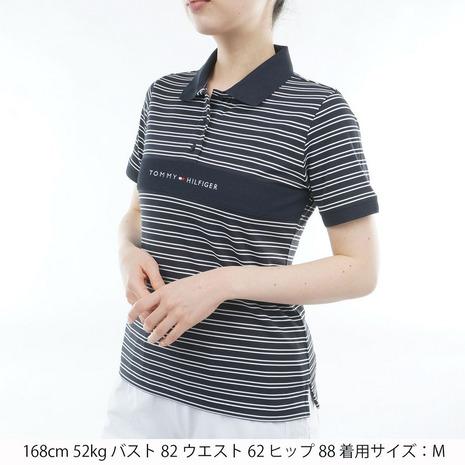 トミーヒルフィガーゴルフ（レディース）ゴルフウェア スタンダード ロゴ 半袖ポロシャツ THLA612の画像