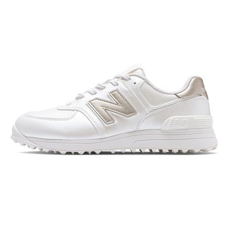 ニューバランス（new balance）（レディース）ゴルフシューズ スパイクレス 574 v4 SL WG574A42Eの画像