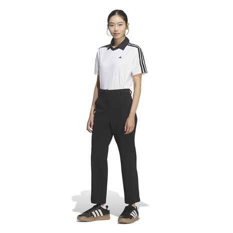 アディダス（adidas）（レディース）ゴルフウェア スリーストライプス EX-STRETCH ACTIVE アンクルパンツ E4948-KD7216BLKの画像
