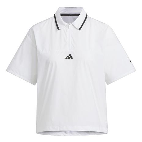 adidas（アディダス） （レディース）ゴルフウェア 撥水 ウーブン 半袖