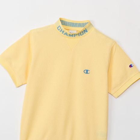 値下げ！チャンピオンゴルフ　レディース　モックネックシャツ　イエロー　Mサイズ Champion（チャンピオン） チャンピオン（CHAMPION）（レディース