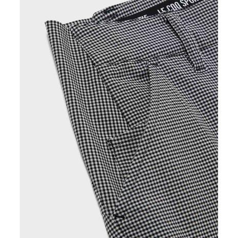 ルコックスポルティフ（lecoqsportif）（レディース）ゴルフウェア チェック9分丈パンツ LG6SLP55L NV00の画像