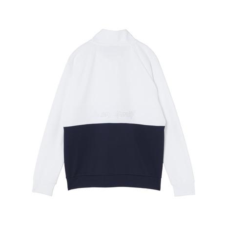 ルコックスポルティフ（lecoqsportif）（レディース）ゴルフウェア ハーフジップスウェット LG6SSW00L WH00の画像