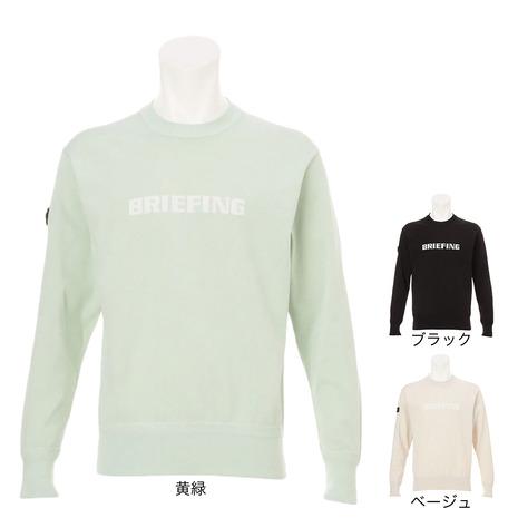 BRIEFING クルーネックニット BRG261M14 XL BRIEFING（ブリーフィング） （メンズ）ゴルフウェア 長袖 クルー