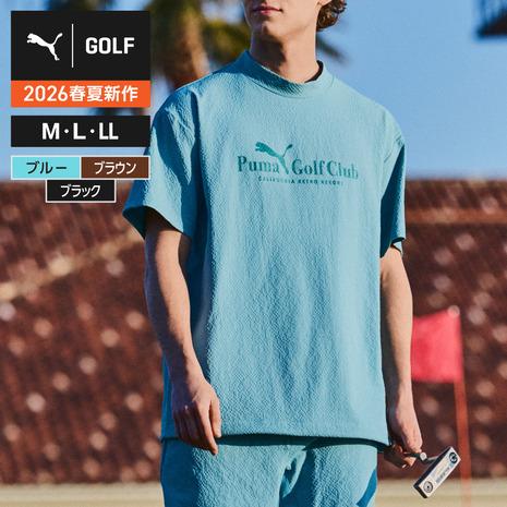 PUMA（プーマ） （メンズ）ゴルフウェア 半袖 アウター ウーブンピステ
