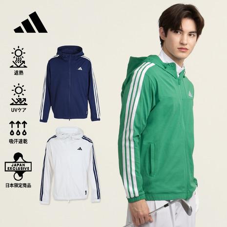 adidas パーカー フルジップ フード付き フーディー ミントグリーン adidas（アディダス） （メンズ）ゴルフウェア パーカー 長袖 BW
