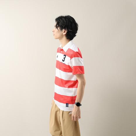 adidas（アディダス） （メンズ）ゴルフウェア ワイドボーダー 半袖
