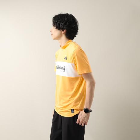 極美品 OBSIDIAN オブシディアン GOLF モックネック 半袖 シャツ adidas（アディダス） （メンズ）モックネック ゴルフ 半袖 メンズ