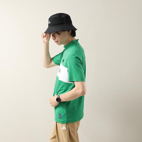 極美品 OBSIDIAN オブシディアン GOLF モックネック 半袖 シャツ adidas（アディダス） （メンズ）モックネック ゴルフ 半袖 メンズ