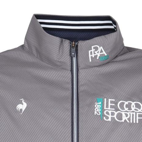 ルコックスポルティフ（lecoqsportif）（メンズ）ゴルフウェア アウター 保温 袖取り外し可能 ヒートナビ2WAYブルゾン LG5FWB00M GY00