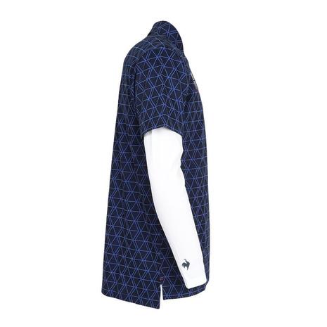 ルコックスポルティフ（lecoqsportif）（メンズ）ゴルフウェア 吸汗速乾 インナー付 半袖ポロシャツ LG5FTZ00M_6