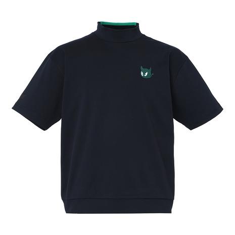 ワック（WAAC）（メンズ）ゴルフ 半袖Tシャツ バックロゴピケモック