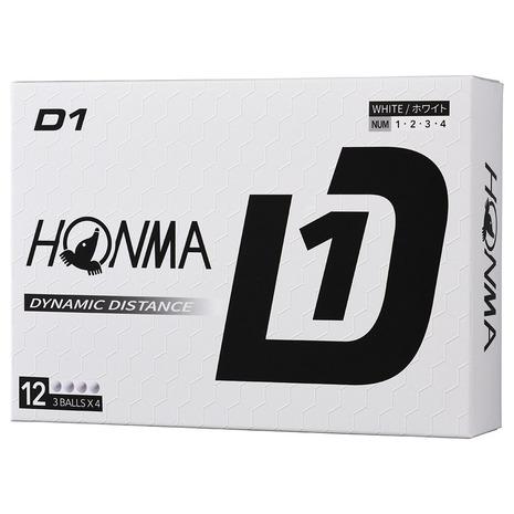 本間ゴルフ（HONMA）（メンズ）【20ダースセット】ゴルフボール D1 2024 BT2401 WH 20ダース(240個入り)_1