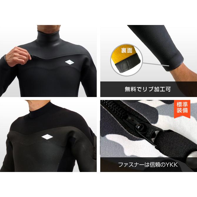 セミドライ オールブラック ウェットスーツ ロングチェスト セミドライ オールブラック ウェットスーツ ロングチェスト