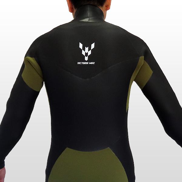 ケイ　AIRTIGHT セミドライ　5mm 3mm チェストジップ AQUAα セミドライウェットスーツ L 5/3mm ロングチェストジップ