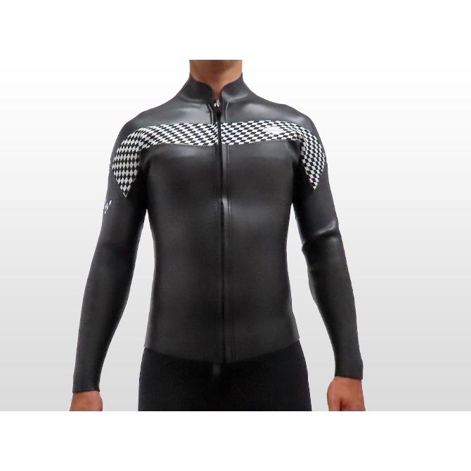 サーフィン用オーダーフルスーツ 冬用　ブラック mcnozip_1.jpg