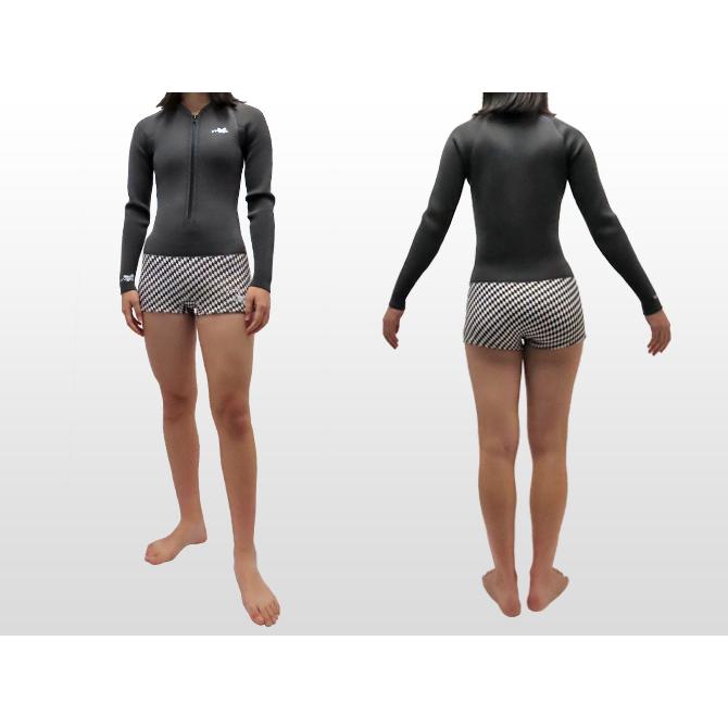 L/Sスプリング ウェットスーツ バックジップ レディース