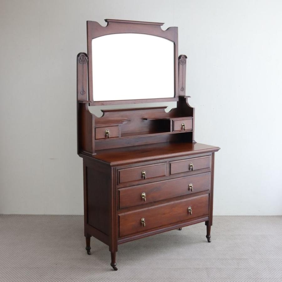 ①アンティークドレッシングチェストのチェスト アンティーク ドレッシングチェスト