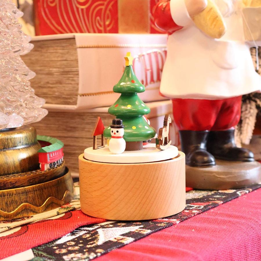 手巻き式 木製オルゴール ツリー 英国 ブナ材 イギリス SO2-SHXT7300