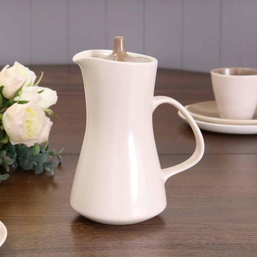 コーヒーポット Poole Pottery Twintone 英国 陶器 1940-80年代 