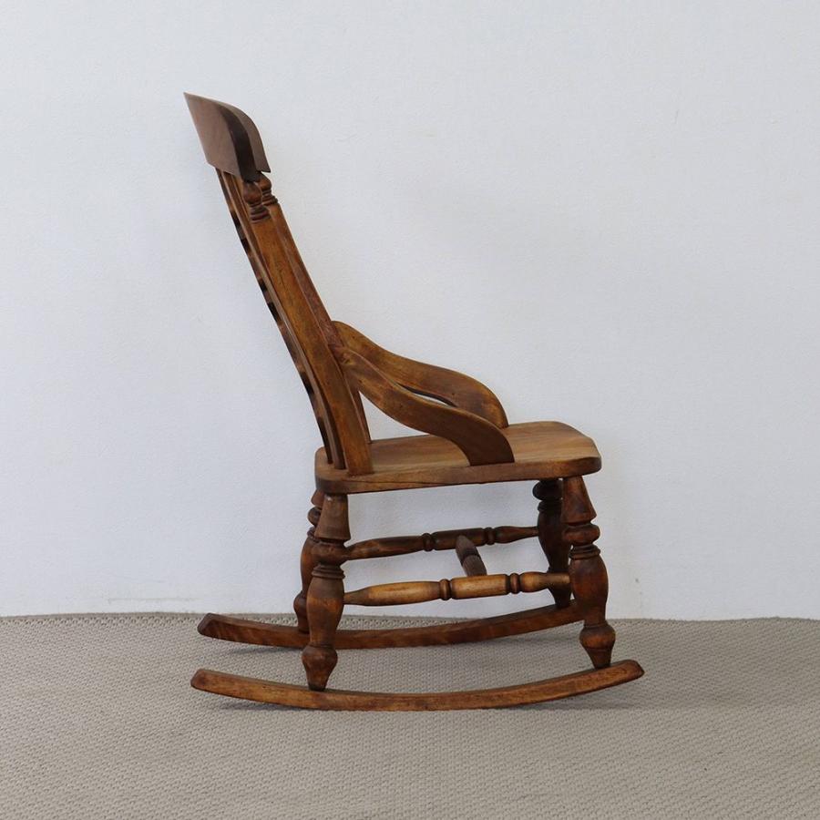 ロッキングチェア 英国 アンティーク ビーチ材 1930年代 イギリス