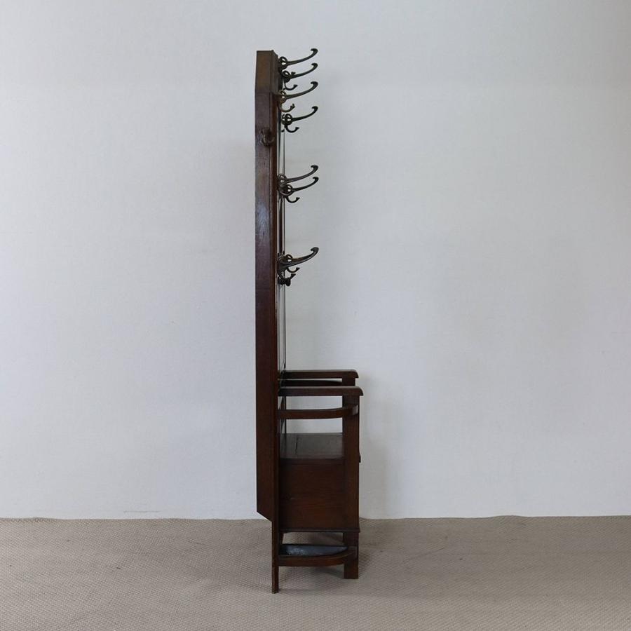 ホールスタンド 英国 アンティーク オーク材 1927年代 イギリス VC109