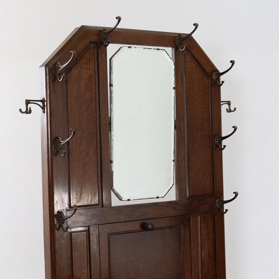 ホールスタンド 英国 アンティーク オーク材 1927年代 イギリス VC109