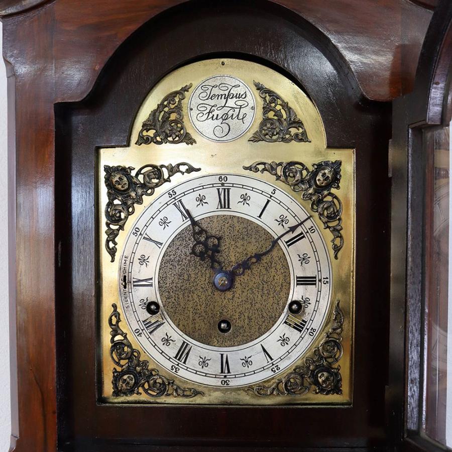 グランドマザークロック 英国 アンティーク マホガニー材 1930年代